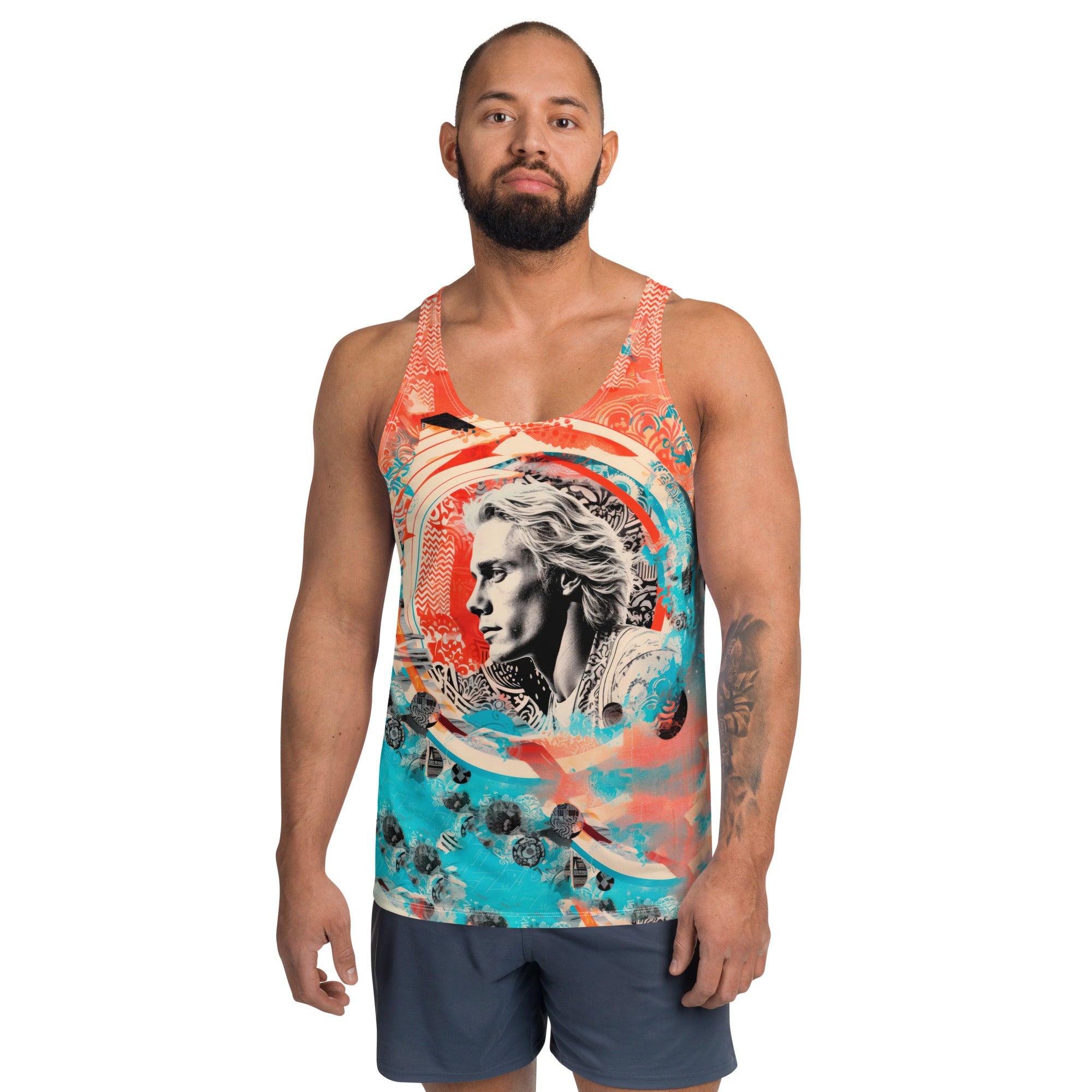 Aquatic Serenade All-Over Print Tank Tee - Beyond T-shirts