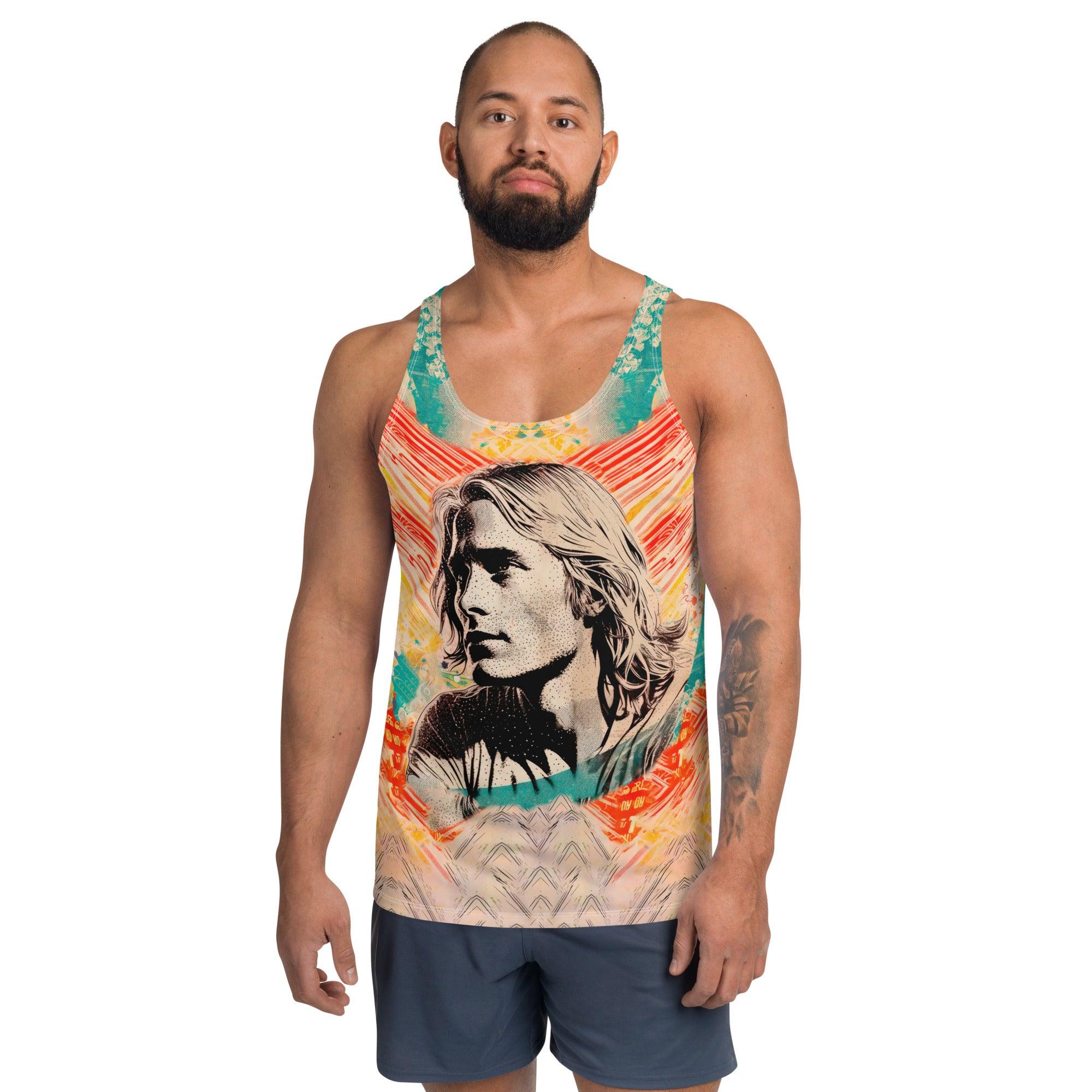 Coastal Adventure Awaits Men's All-Over Print Tank Top - Beyond T-shirts