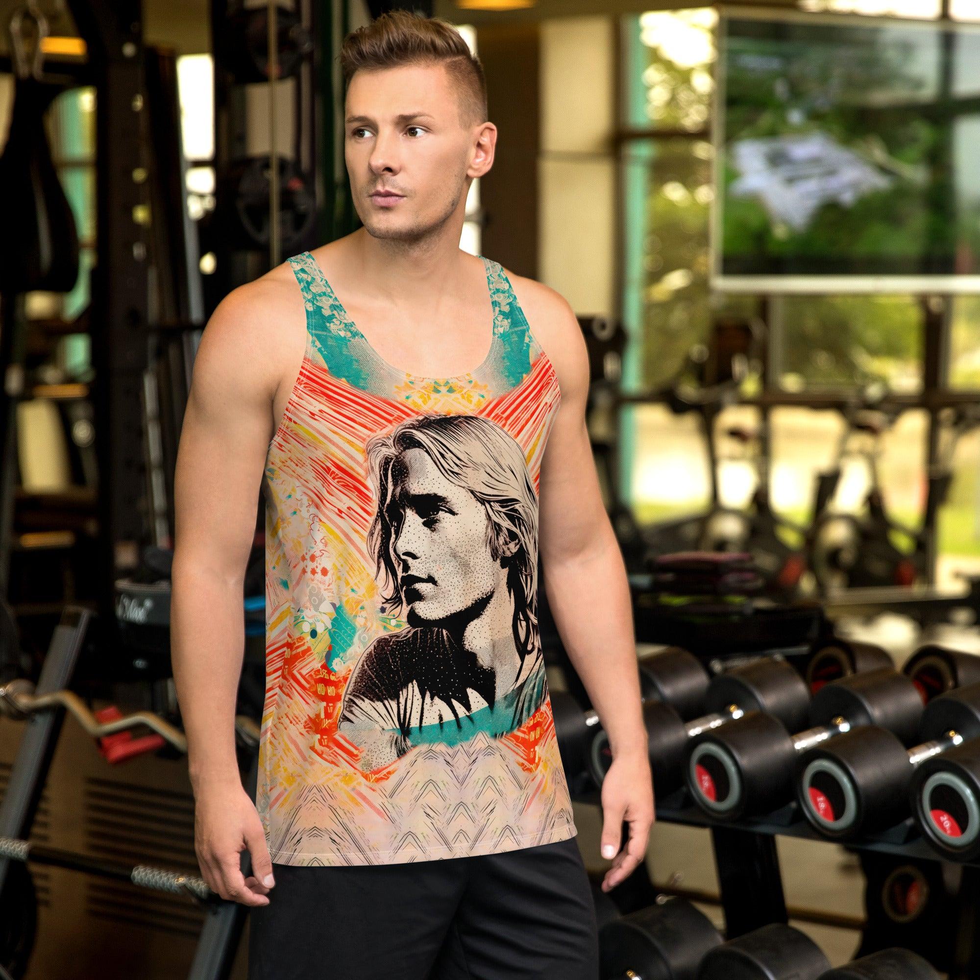 Coastal Adventure Awaits Men's All-Over Print Tank Top - Beyond T-shirts