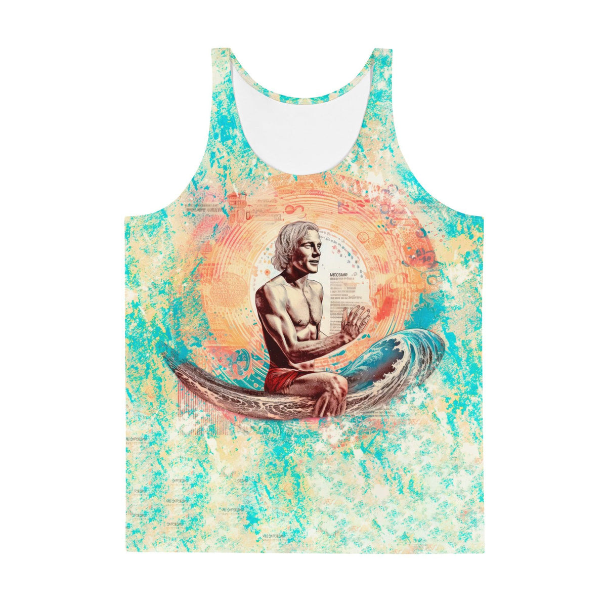 Surfing Sunrise Men's All-Over Print Tank Top - Beyond T-shirts