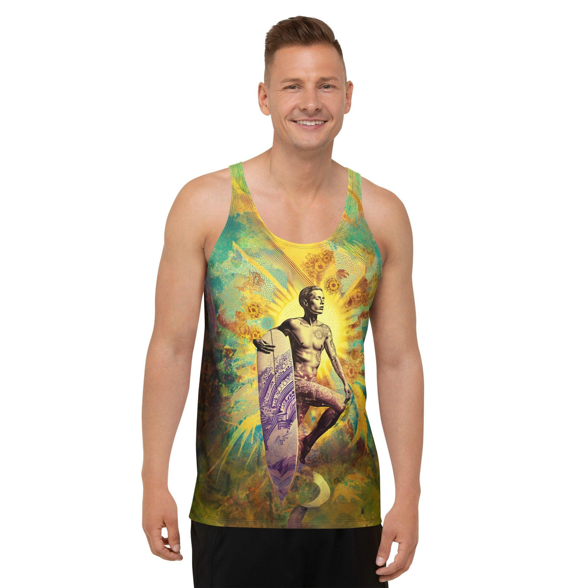 Surf Enthusiast Tank Top For Men - Beyond T-shirts