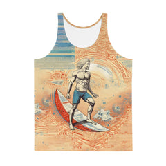 Surfing Adventure Tank Top For Men - Beyond T-shirts