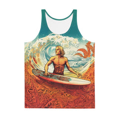 Surfing Sunset Men's Tank Top - Beyond T-shirts