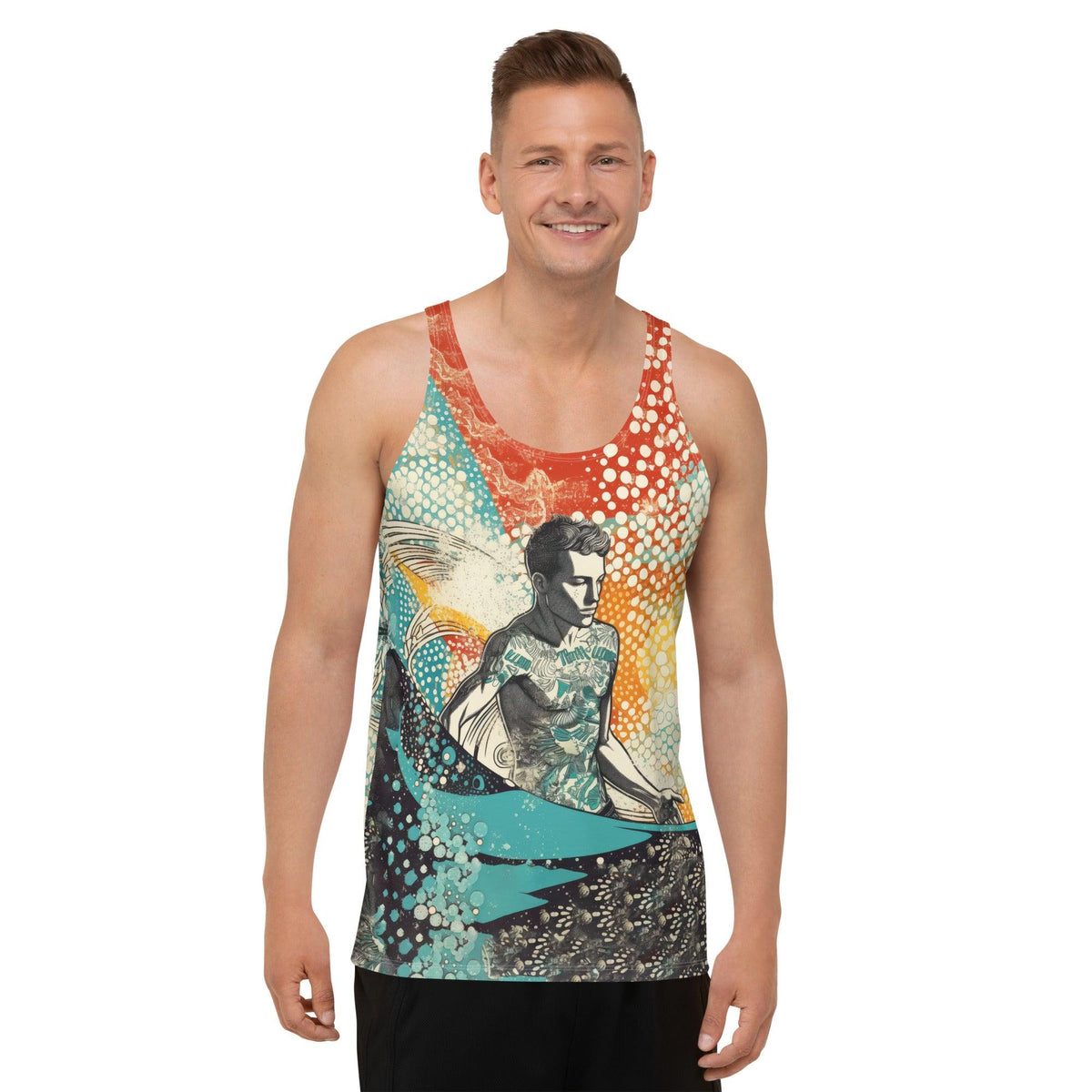 Surf Symphony Tank Top For Men - Beyond T-shirts