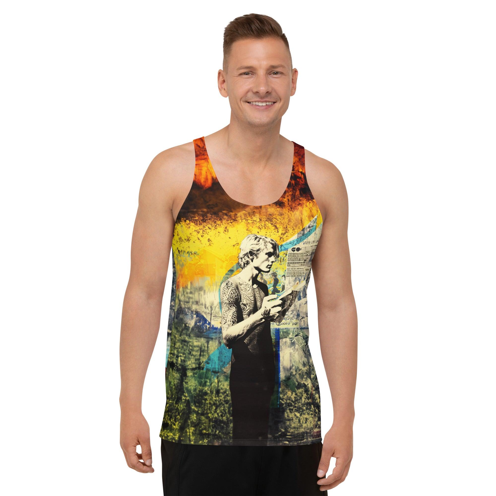 Surfing Explorer Tank Top For Men - Beyond T-shirts