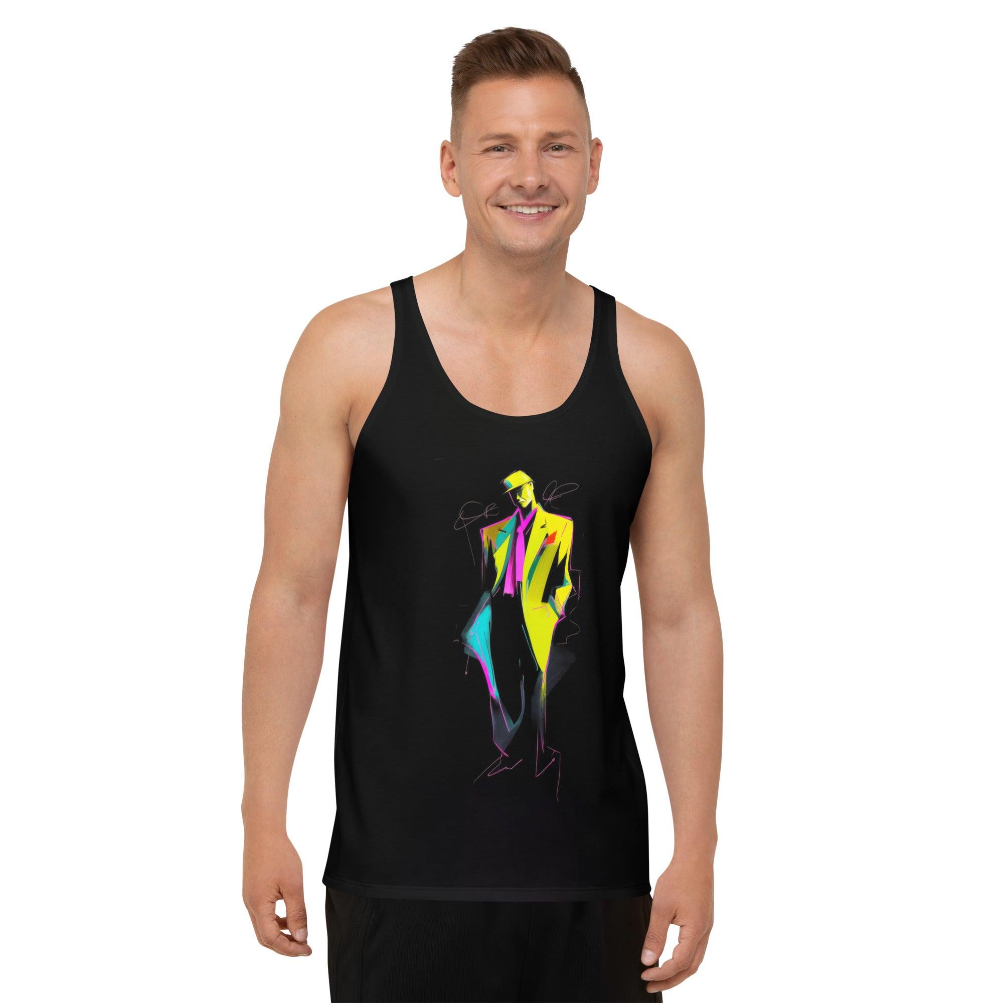 Abstract Mosaic All-Over Print Men's Tank Top - Beyond T-shirts