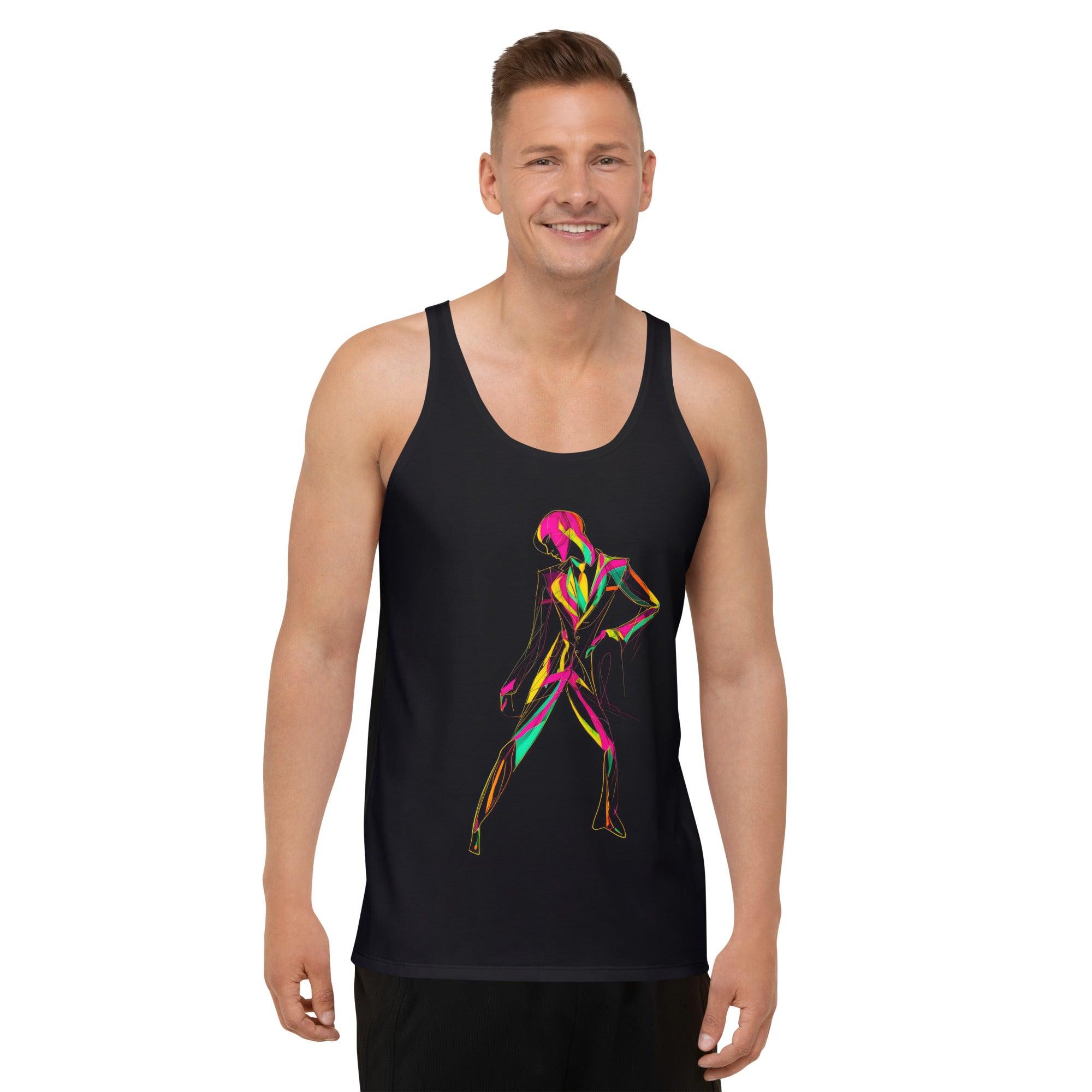 Geometric Symmetry All-Over Print Men's Tank Top - Beyond T-shirts