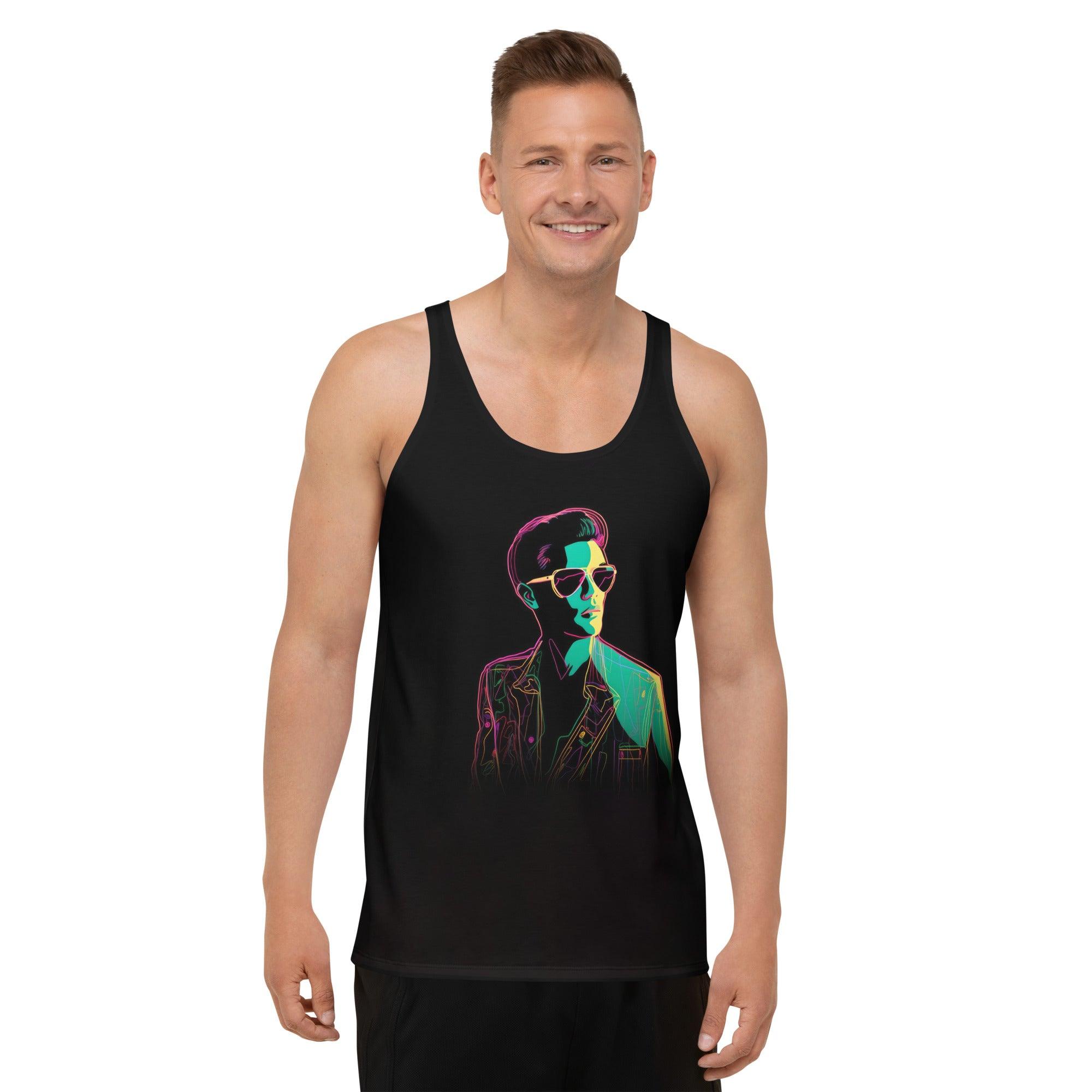 Retro Vibes All-Over Print Men's Tank Top - Beyond T-shirts