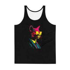 Curious Cat All-Over Print Men's Tank Top - Beyond T-shirts