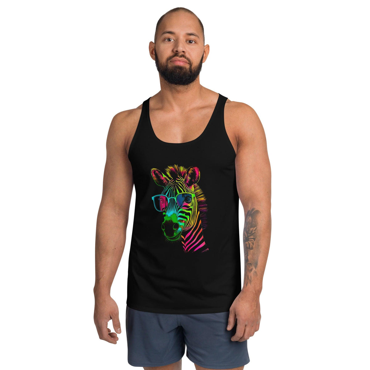 Zebra Stripes All-Over Print Men's Tank Top - Beyond T-shirts