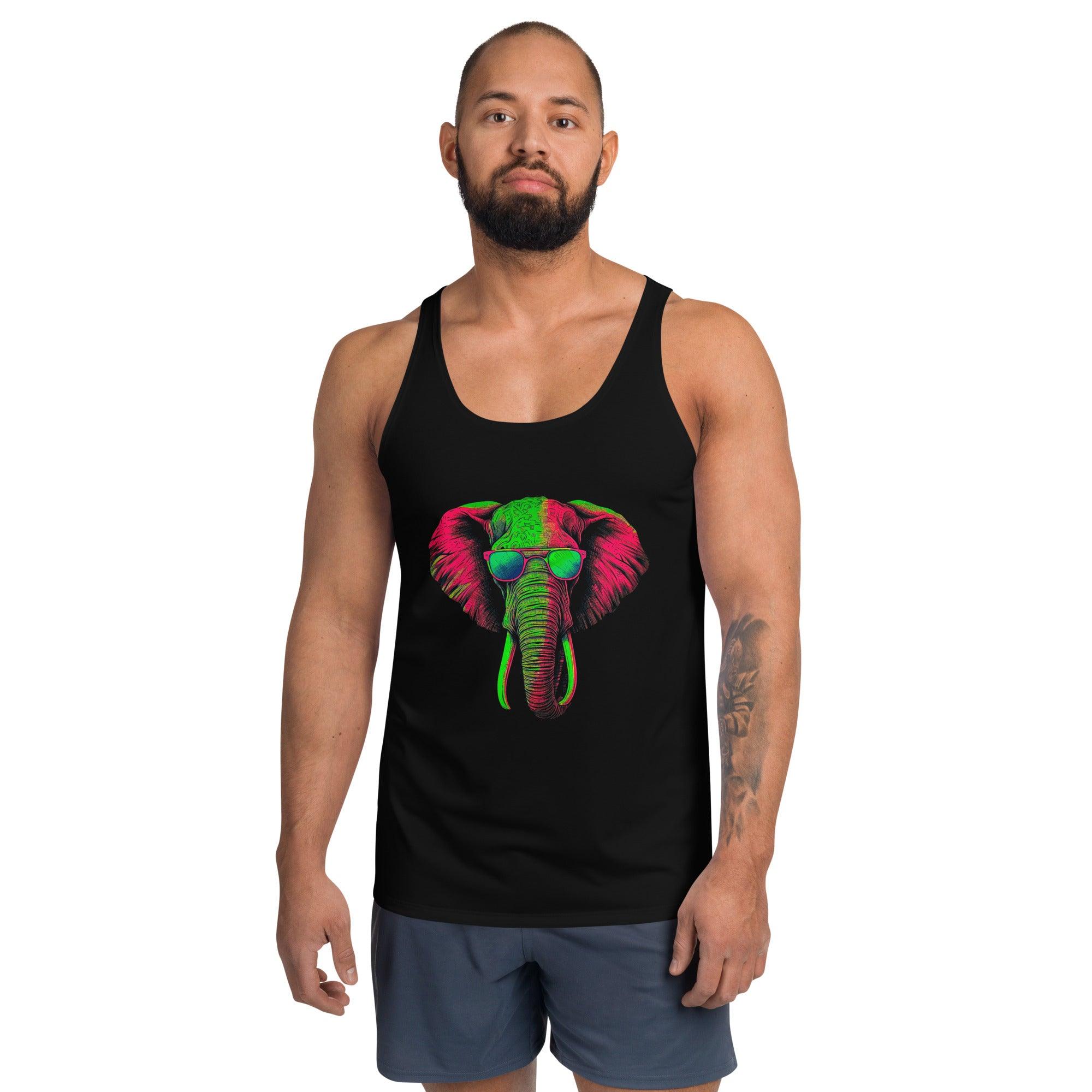 Graceful Elephant All-Over Print Men's Tank Top - Beyond T-shirts