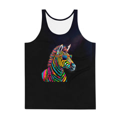 Zealous Zebra All-Over Print Men's Tank Top - Beyond T-shirts