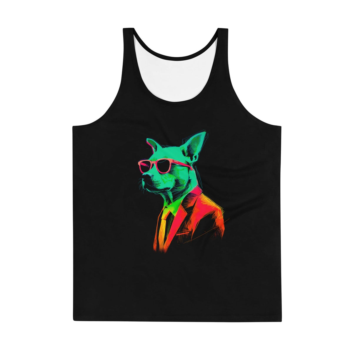 Canine Charm All-Over Print Men's Tank Top - Beyond T-shirts