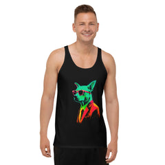 Canine Charm All-Over Print Men's Tank Top - Beyond T-shirts