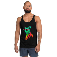 Canine Charm All-Over Print Men's Tank Top - Beyond T-shirts