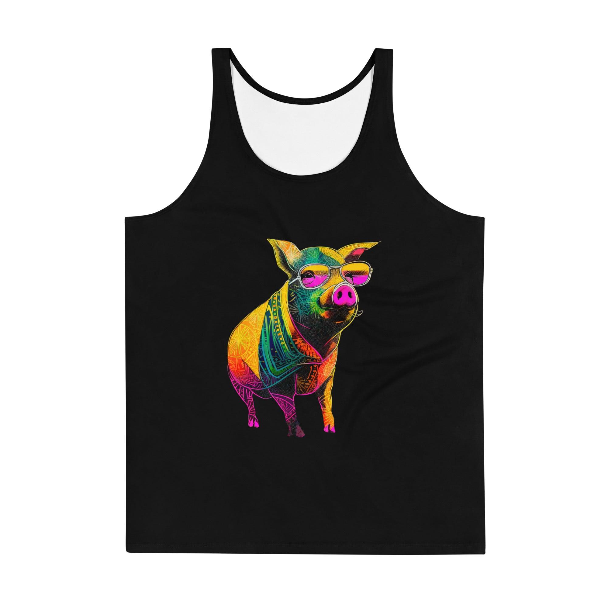 Playful Piglet All-Over Print Men's Tank Top - Beyond T-shirts