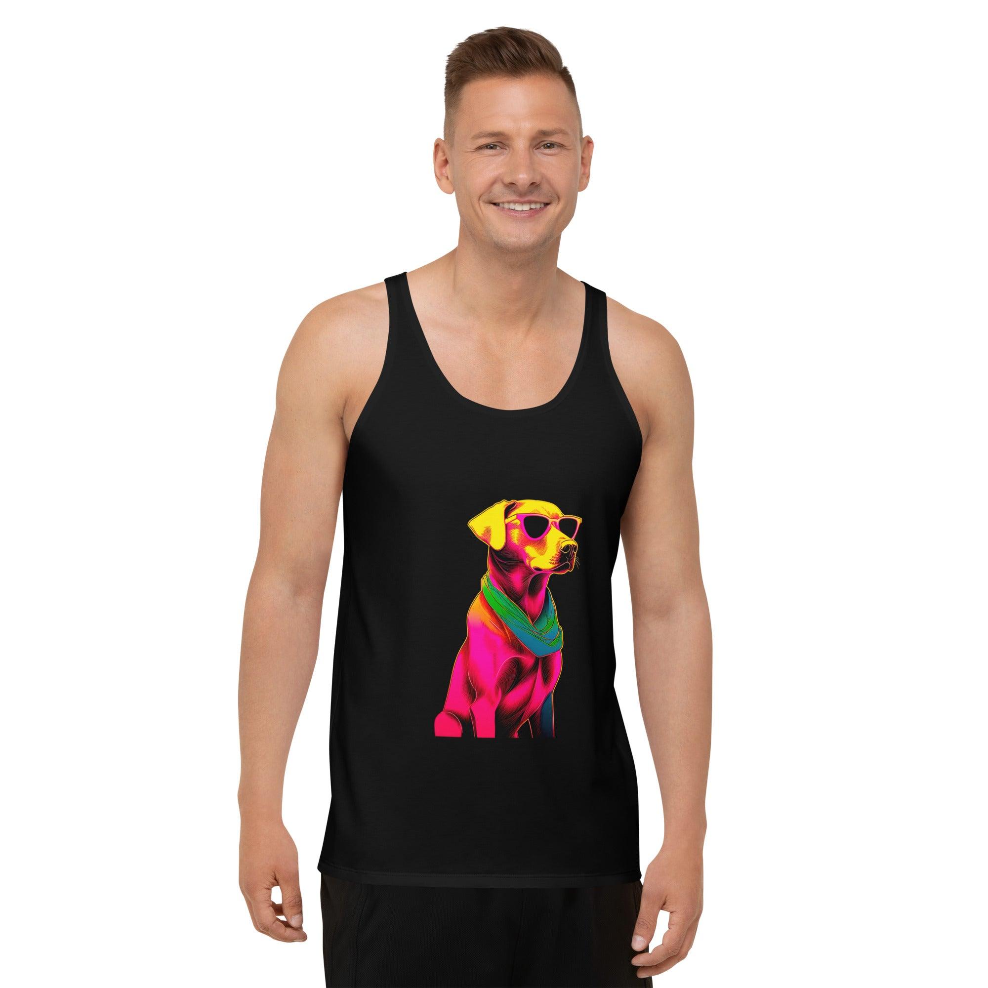 Playful Paws All-Over Print Men's Tank Top - Beyond T-shirts