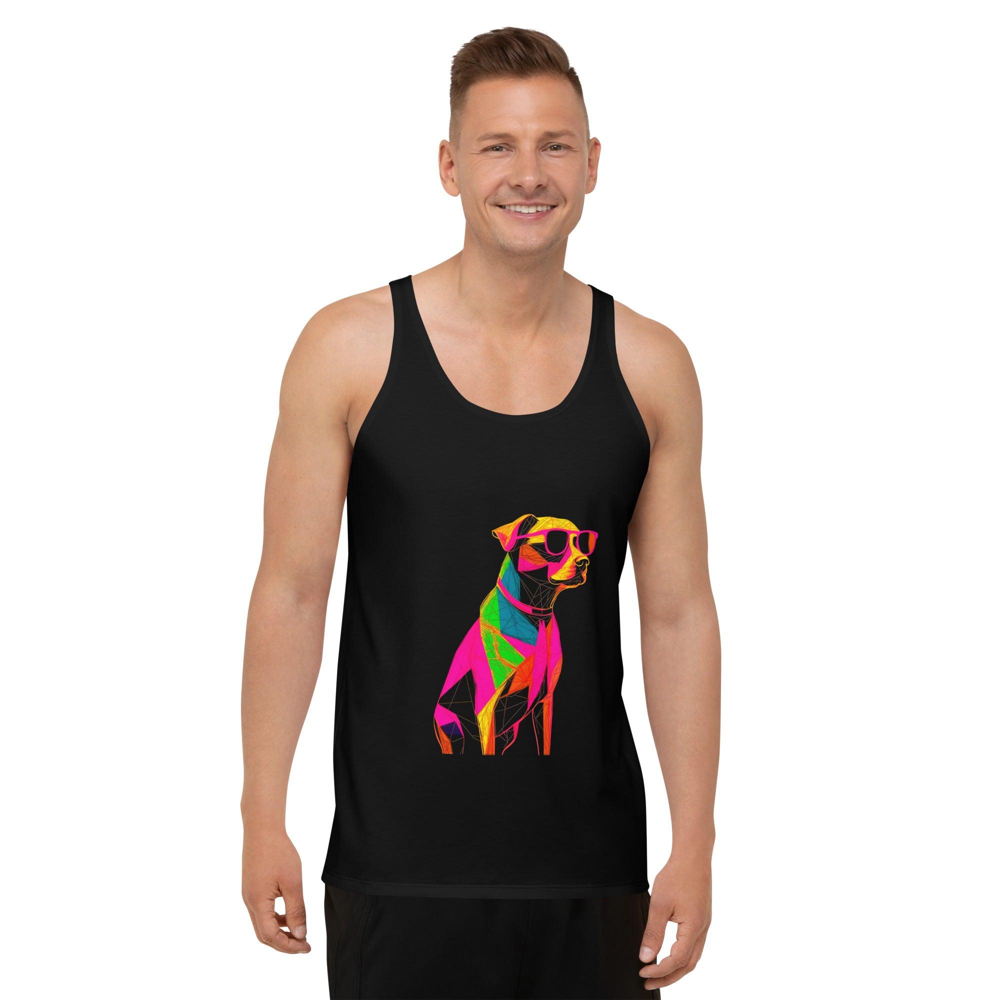 Playful Paws All-Over Print Men's Tank Top - Beyond T-shirts