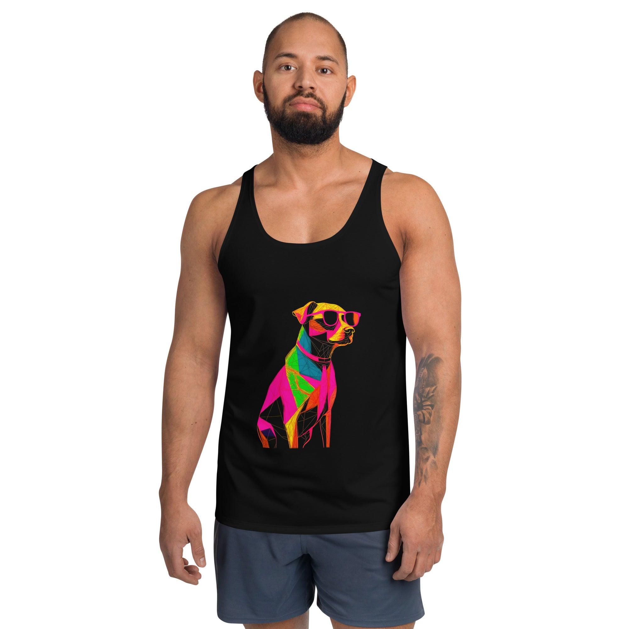 Playful Paws All-Over Print Men's Tank Top - Beyond T-shirts