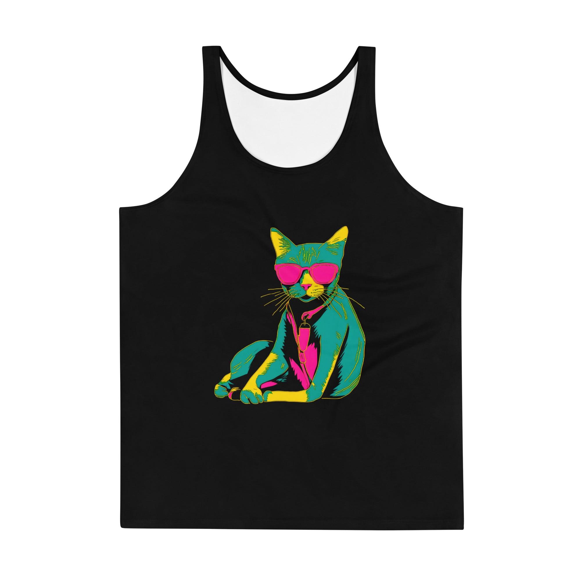 Whimsical Cat Dreams All-Over Print Men's Tank Top - Beyond T-shirts