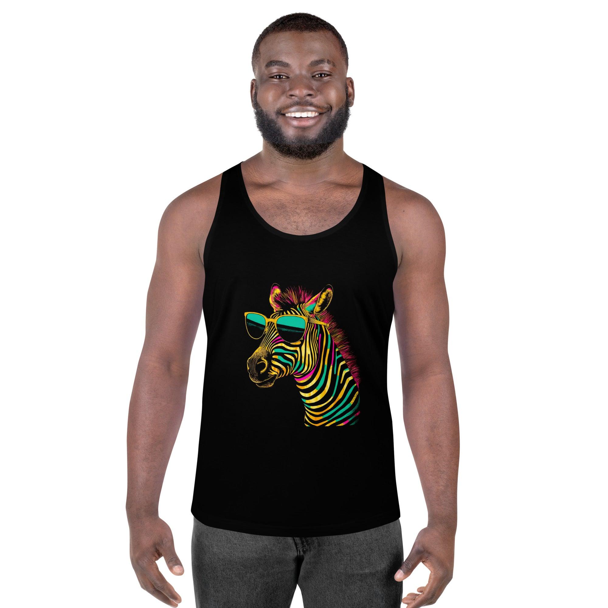 Striking Zebra Stripes All-Over Print Men's Tank Top - Beyond T-shirts