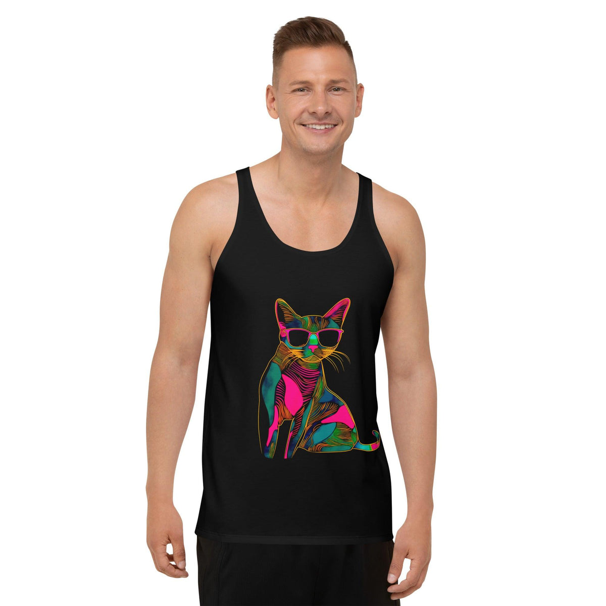 Urban Cat Explorer Tank Top Duo Unisex Tank Top - Beyond T-shirts