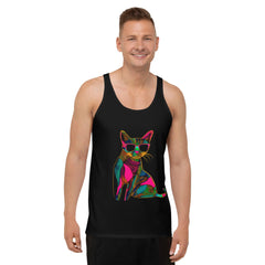 Urban Cat Explorer Tank Top Duo Unisex Tank Top - Beyond T-shirts