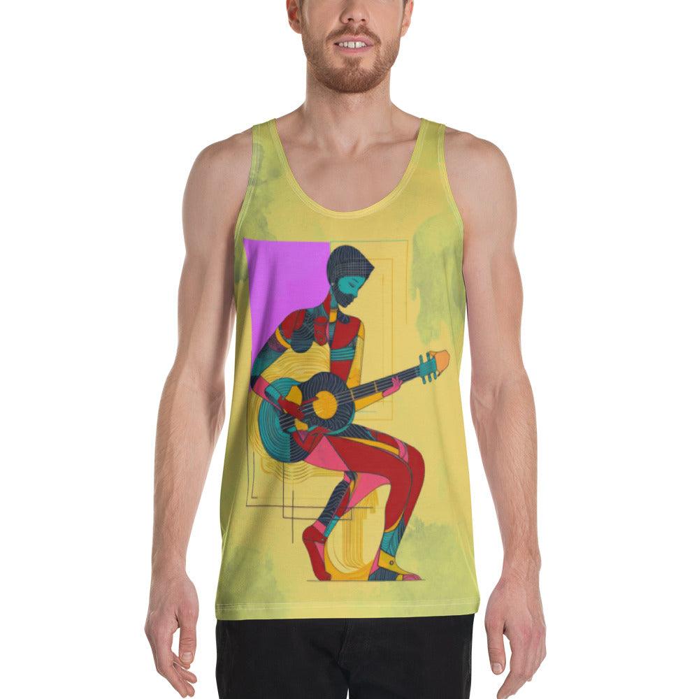 Urban Vogue All-Over Print Men's Fashion Tank Top - Beyond T-shirts