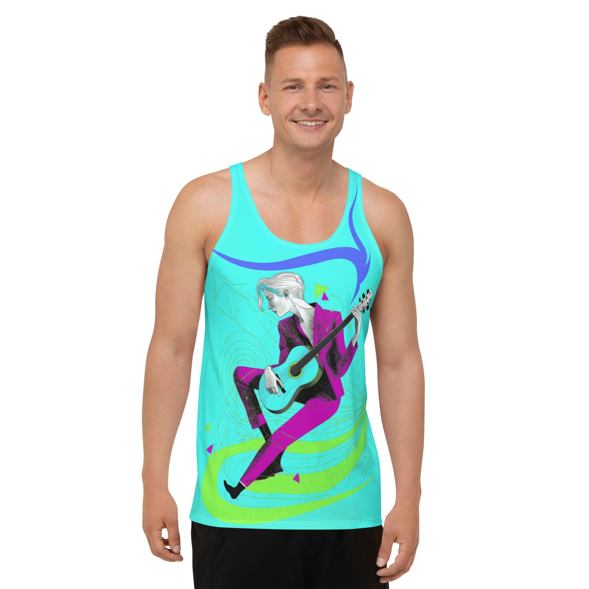 Fashionista Groove Men's All-Over Print Tank Top - Beyond T-shirts