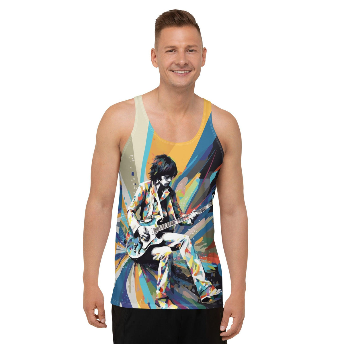 Fusion Groove Men's All-Over Print Tank Top - Beyond T-shirts