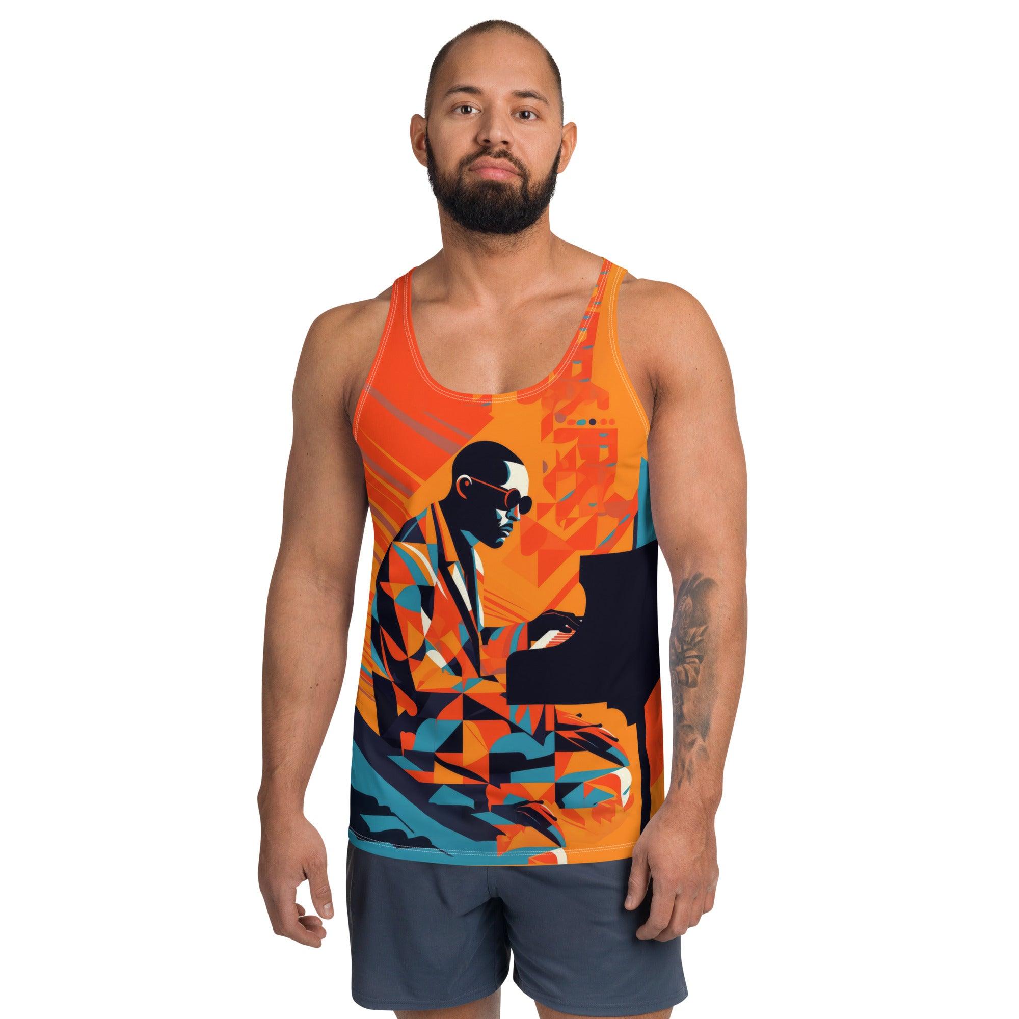 Vibrant Vogue All-Over Print Men's Tank Top - Beyond T-shirts