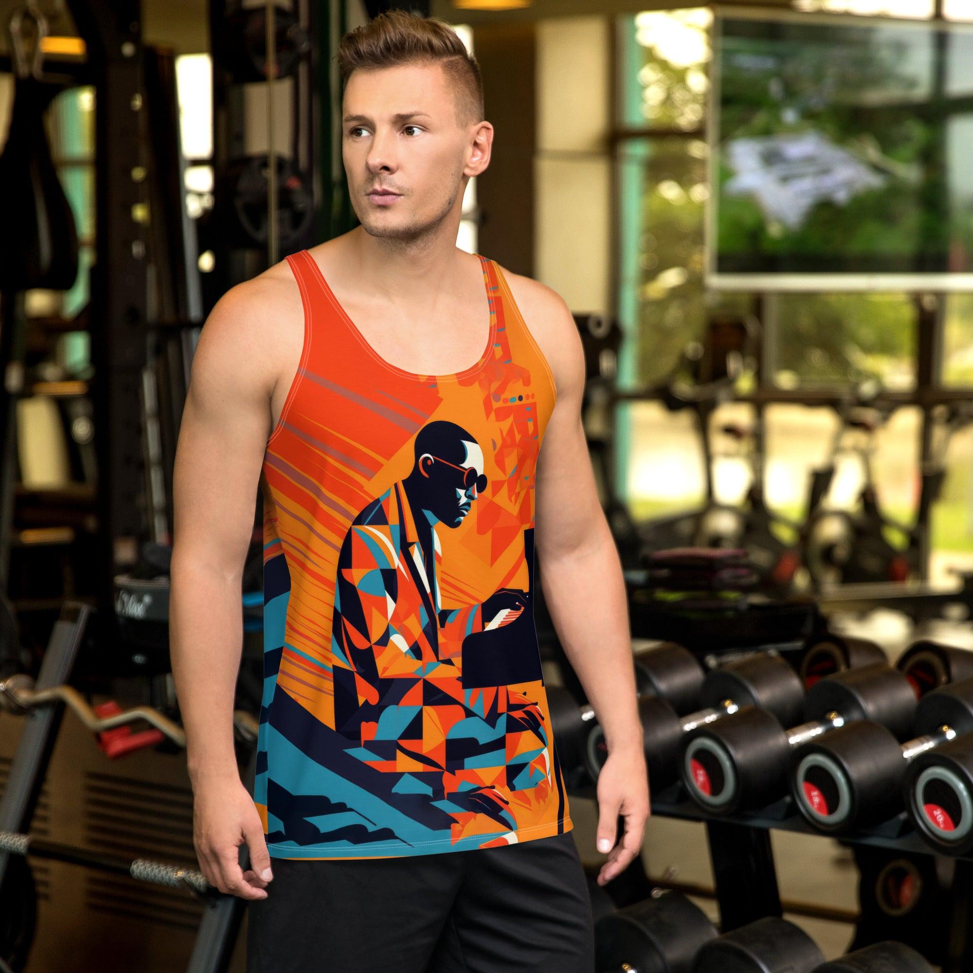 Vibrant Vogue All-Over Print Men's Tank Top - Beyond T-shirts