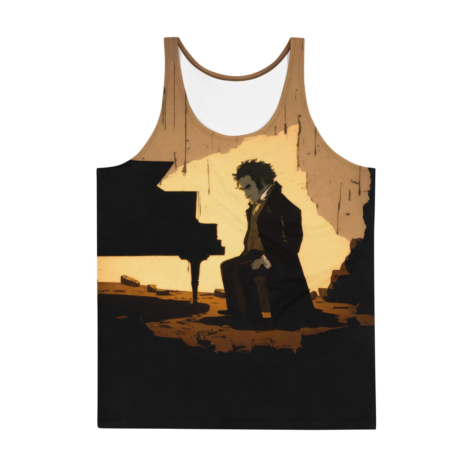 Acoustic Guitar Serenade Men's Tank Top - Strumming Stories - Beyond T-shirts