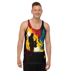 Music-Inspired All-Over Print Men's Tank Top - Beyond T-shirts