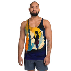 Rock Your Style: Men's Music Pattern Tank Top - Beyond T-shirts