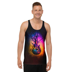 Melody Enthusiast: Men's All-Over Music Tank Top - Beyond T-shirts