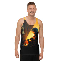 Sonic Splash: Men's All-Over Print Musician's Tank - Beyond T-shirts