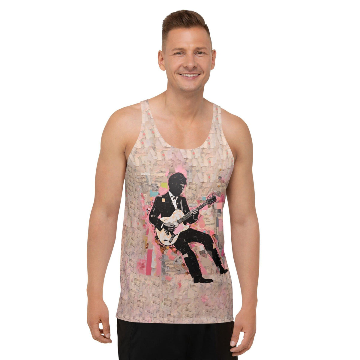 Harmonic Fusion Men's Music-Inspired Tank Top - Beyond T-shirts