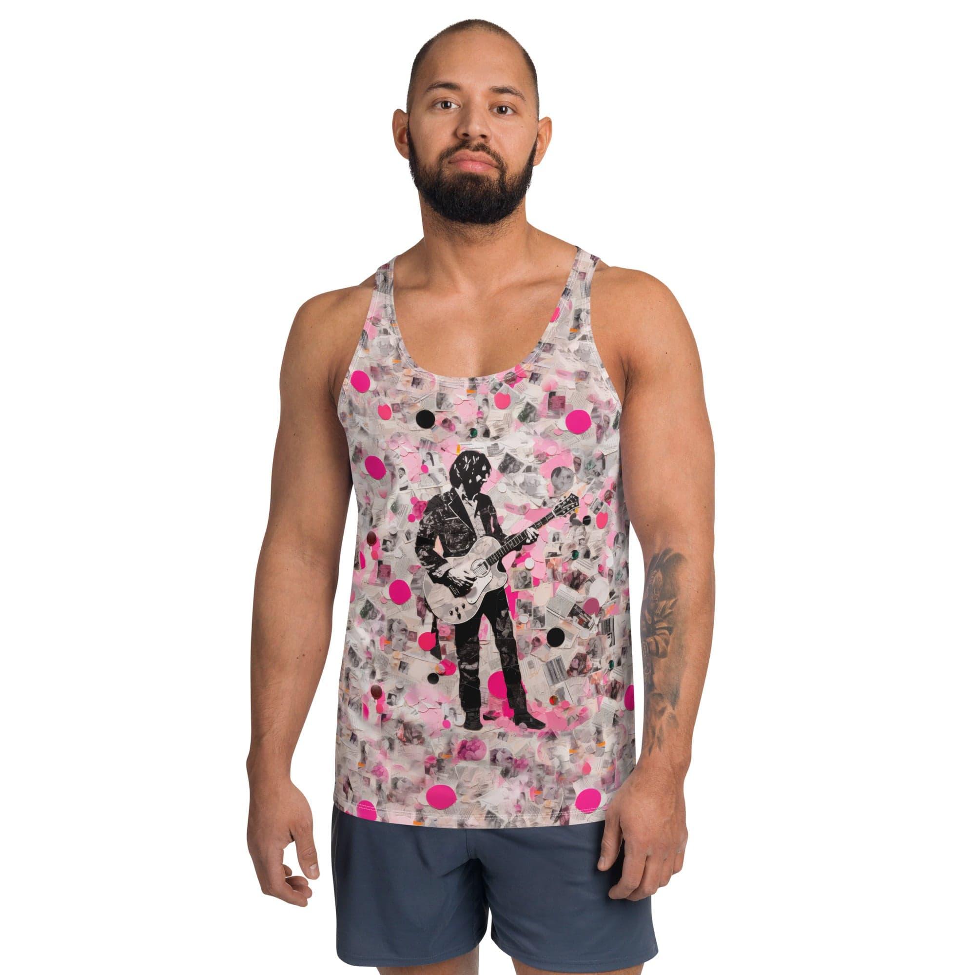 Music Notes Unleashed Men's Music Themed Tank Top - Beyond T-shirts