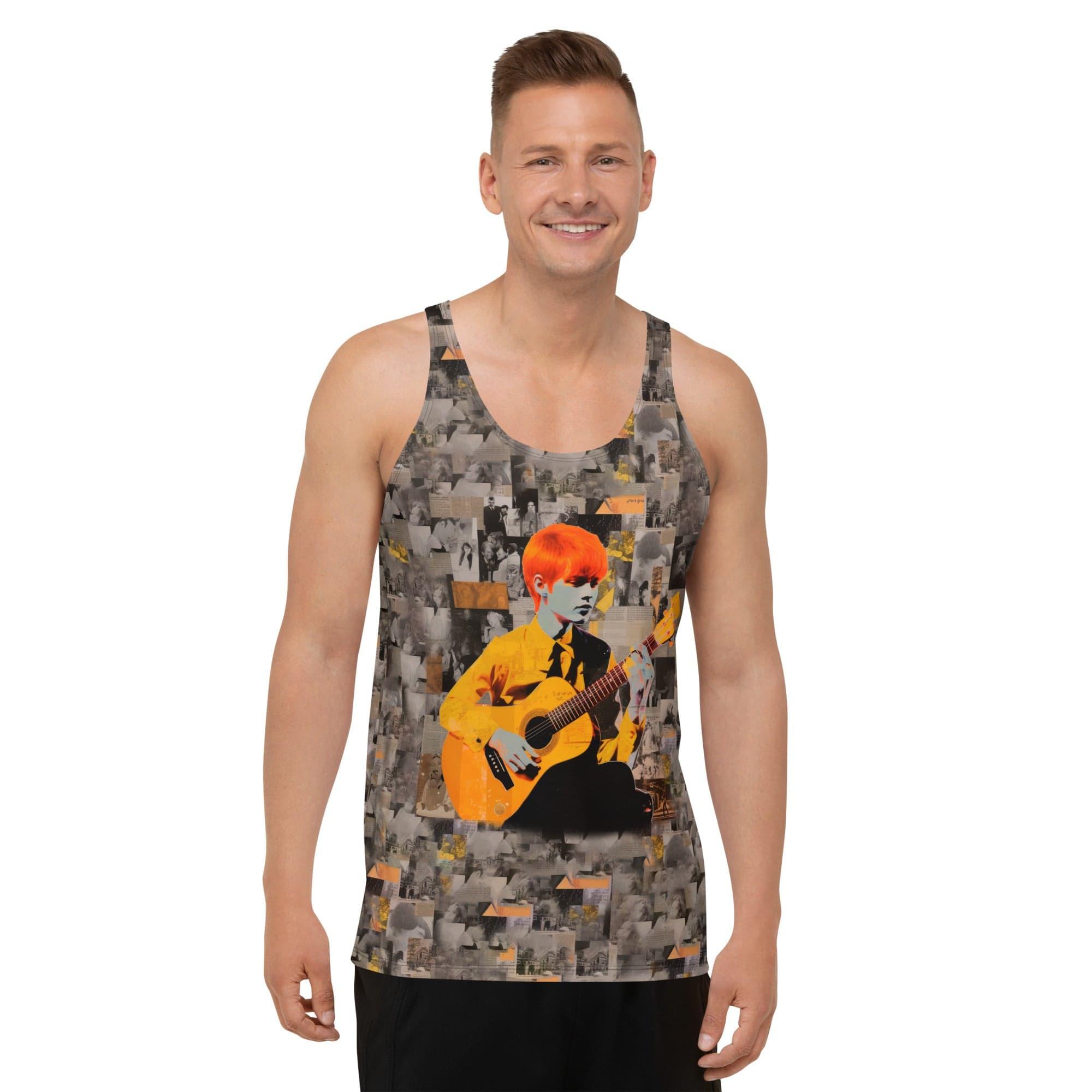 Electric Guitar Anthem Men's All-Over Print Tank Top - Beyond T-shirts