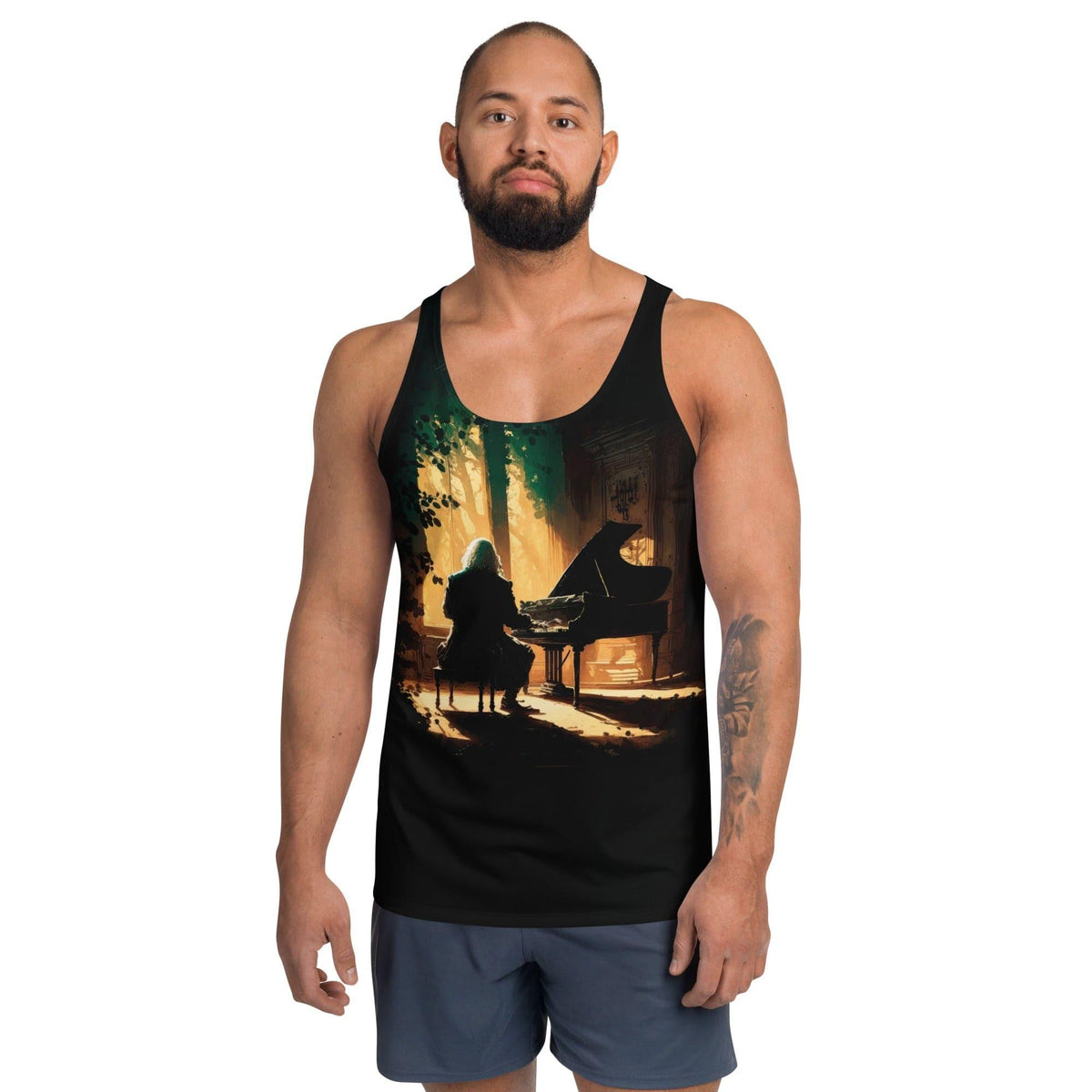 Piano Keys Melody Men's Music Tank Top - Beyond T-shirts