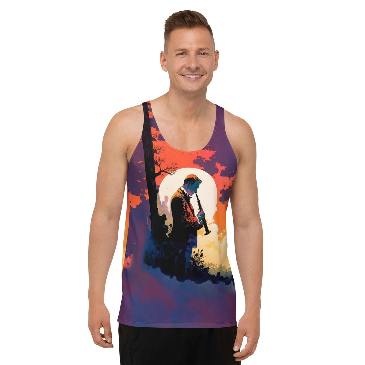 Music Notes All-Over Print Men's Tank Top - Beyond T-shirts