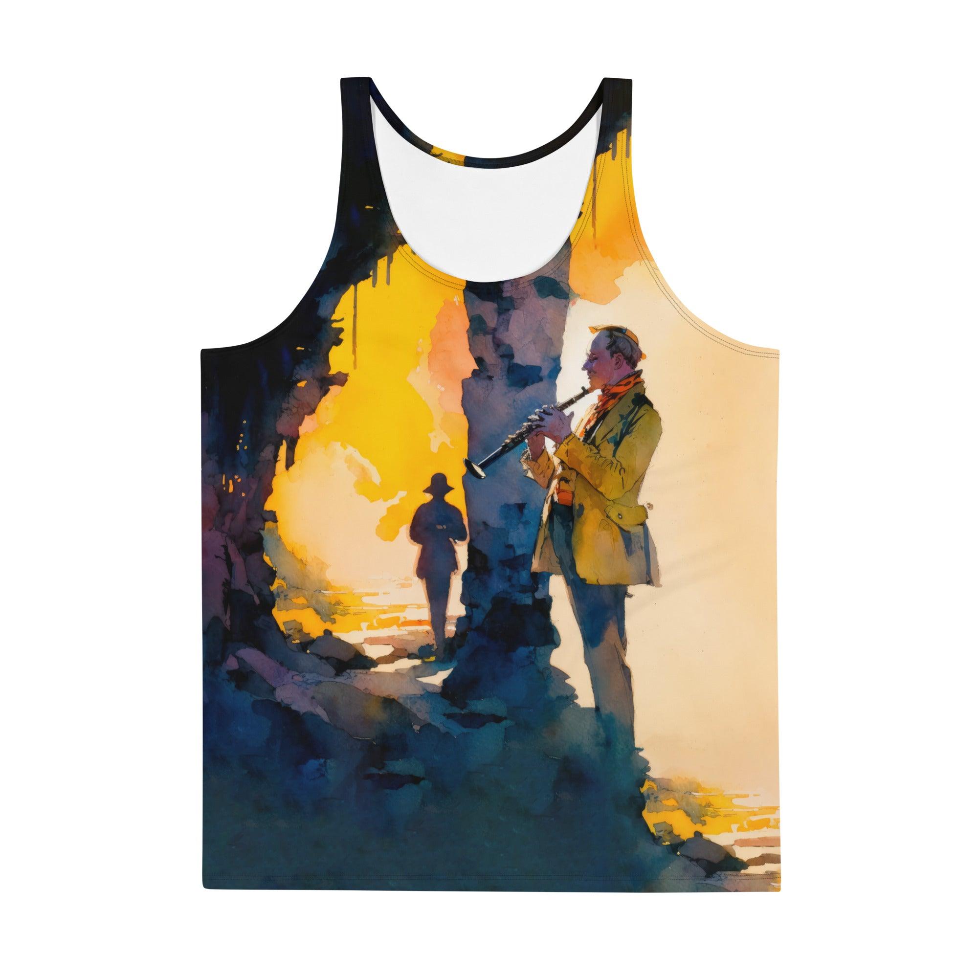 Saxophone Serenade Men's Tank Top - Beyond T-shirts