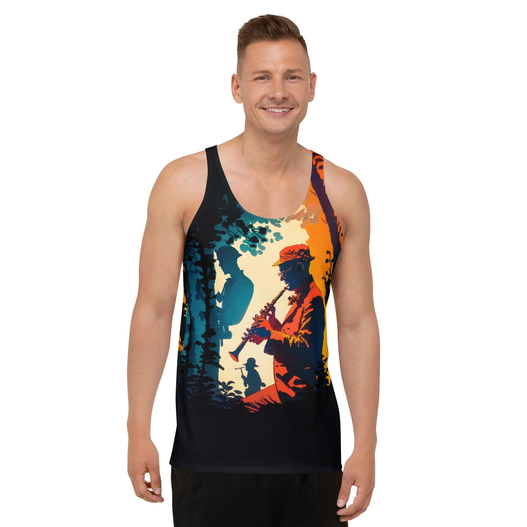 Headphones Symphony All-Over Print Tank Top - Beyond T-shirts