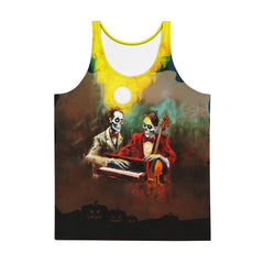 Witch's Cat Familiar Men's Halloween Tank Top - Beyond T-shirts