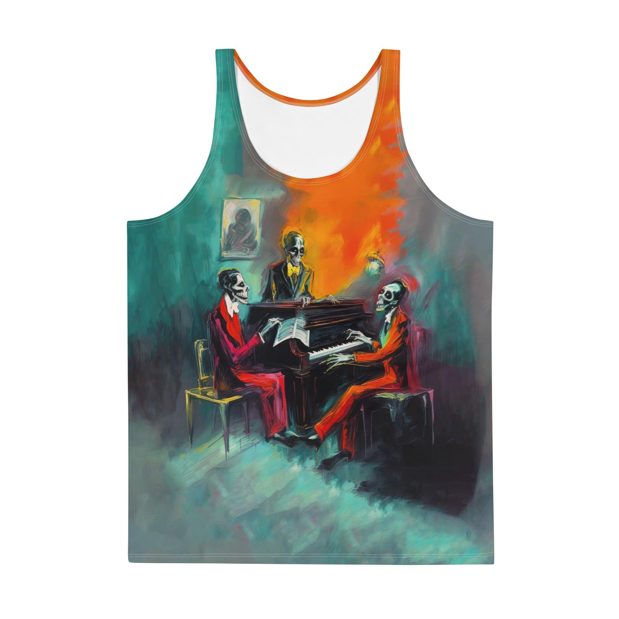 Halloween Moonlit Cemetery Men's Tank Top - Beyond T-shirts