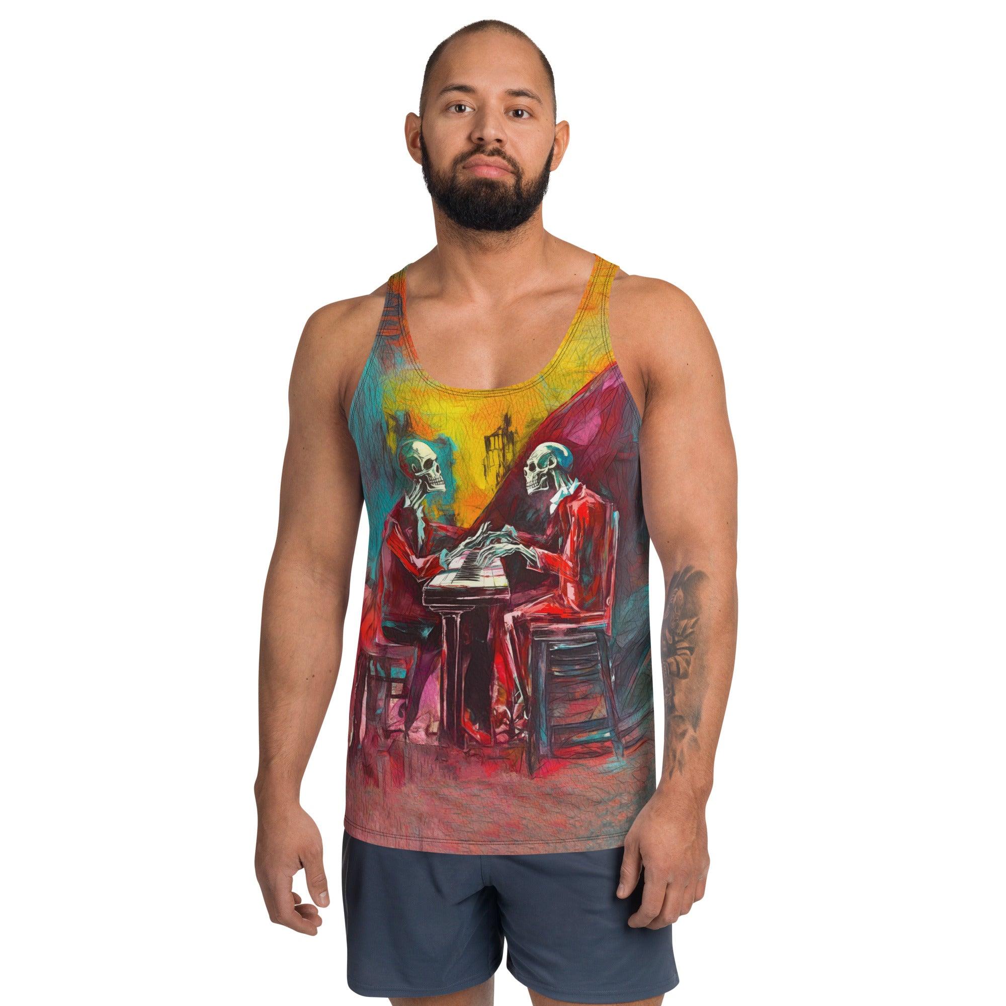 Skeleton Dance Party Men's All-Over Print Tank - Beyond T-shirts