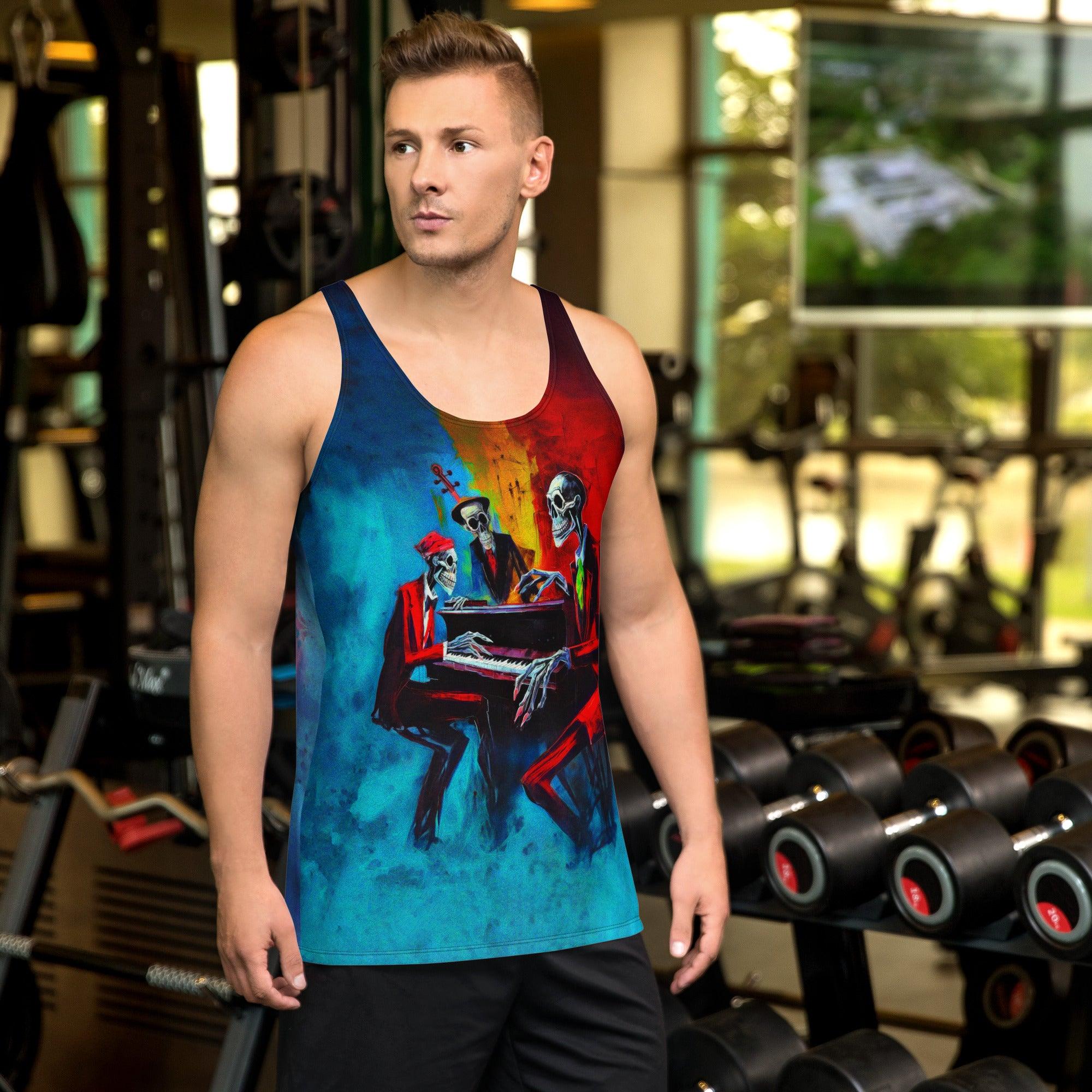 Ghoulish Ghosts Men's Halloween Tank Top - Beyond T-shirts