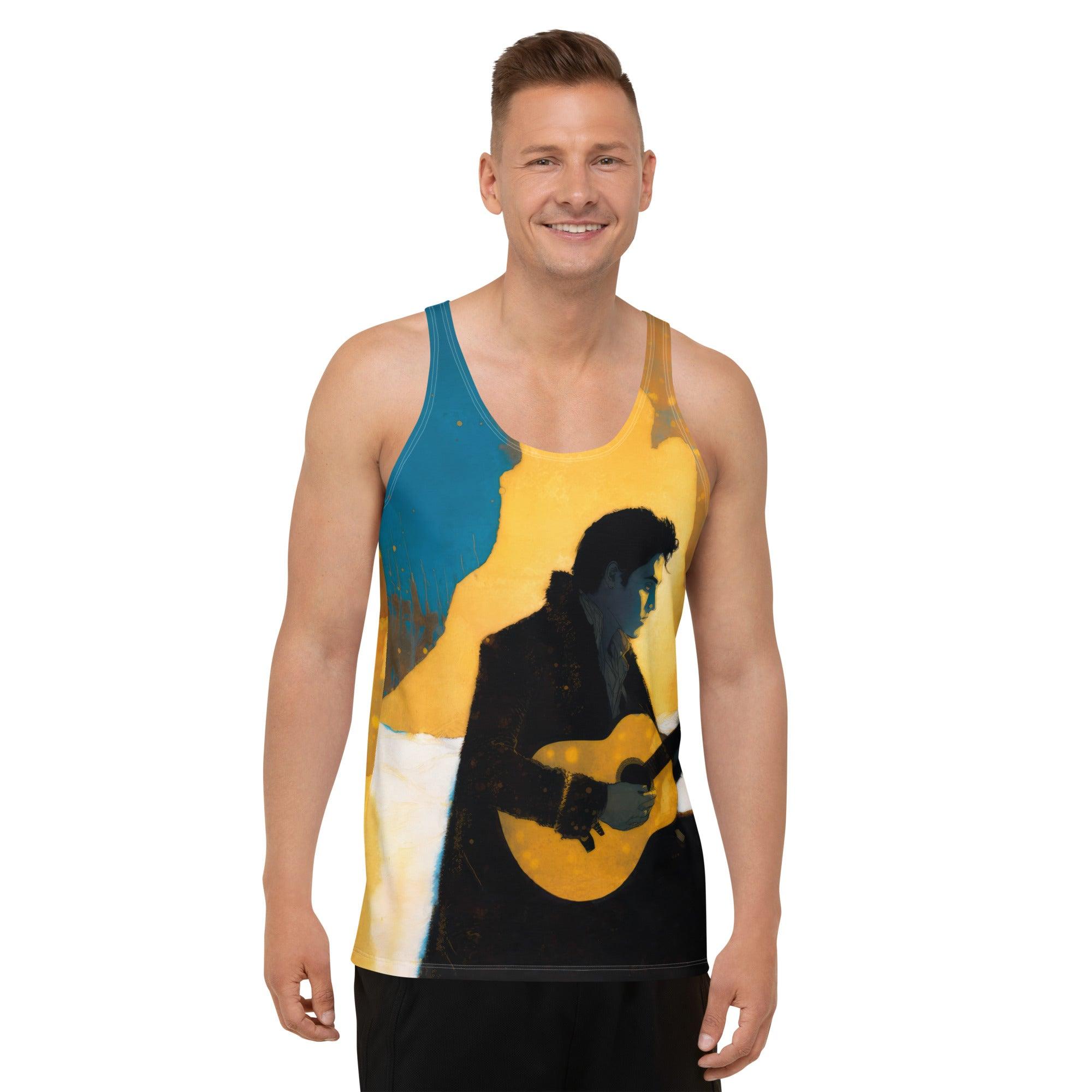 Musical Notes Men's Tank Top - Artistry in Every Stitch - Beyond T-shirts