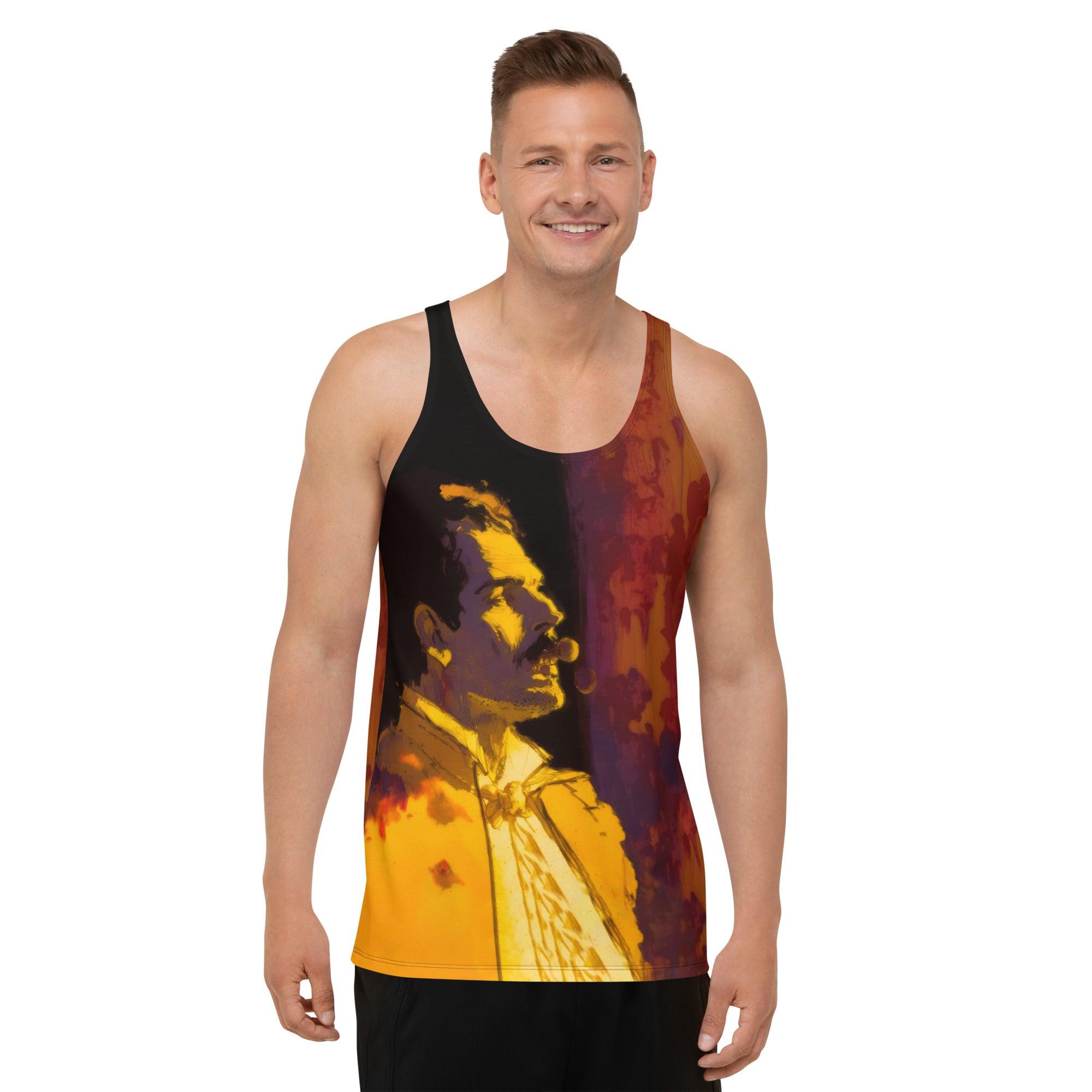 Jazzed Up Men's Tank - A Visual Ode to Music - Beyond T-shirts